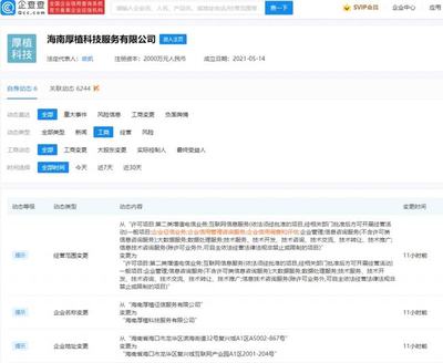 厚植征信更名厚植科技，業(yè)務(wù)聚焦轉(zhuǎn)型引關(guān)注